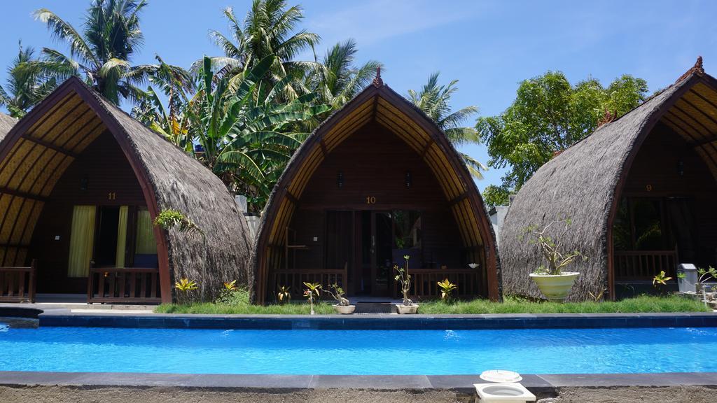 Youpy Bungalows Gili Air Exteriör bild